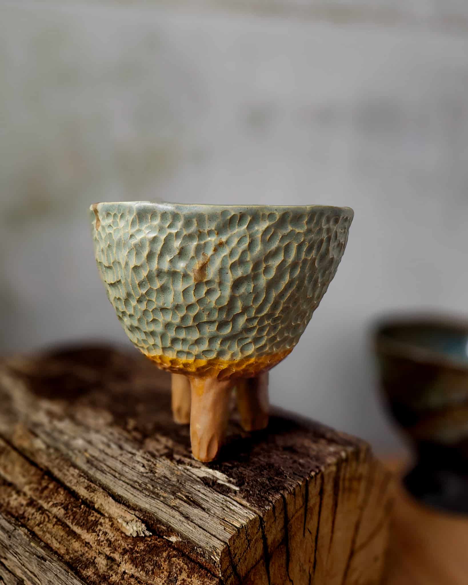 Leggy Planter Copper and Caramel
