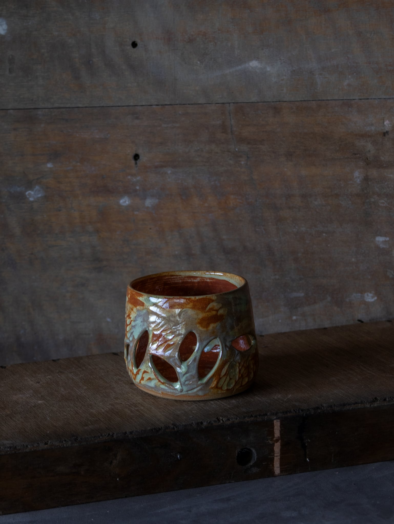 Red Rock Candle Holder