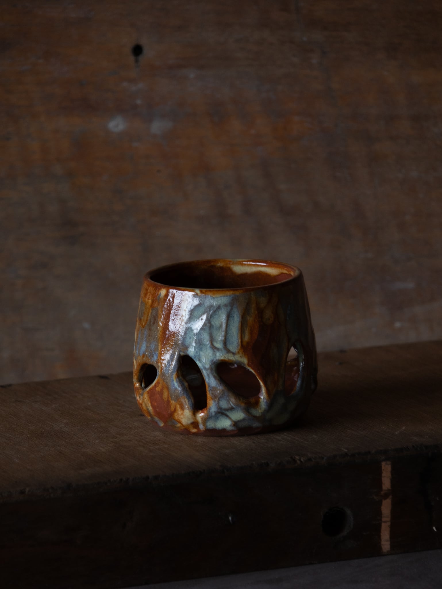 Tea Light Holders - Red Rock