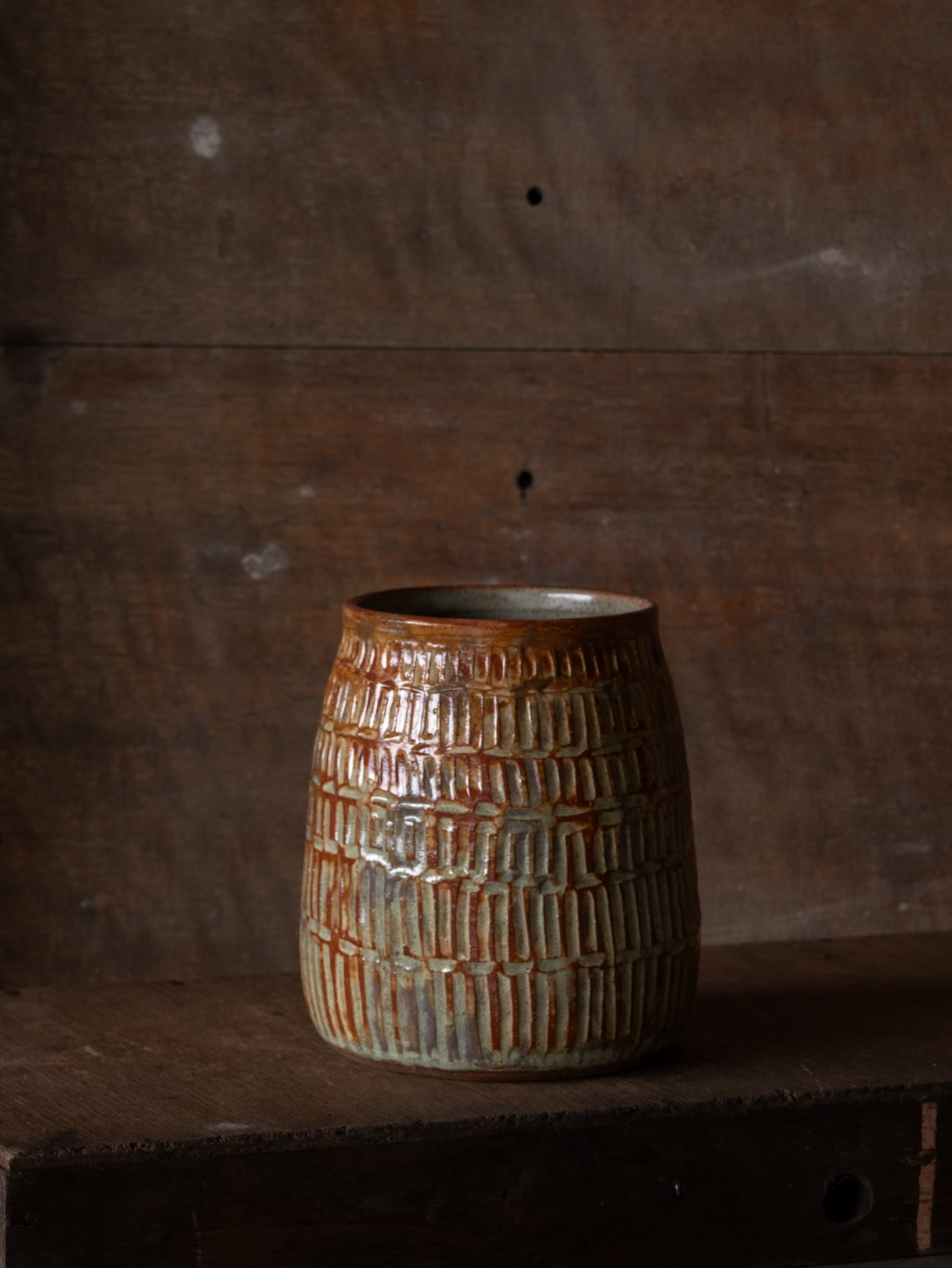 Red Rock Vase by Gellibrand Pottery